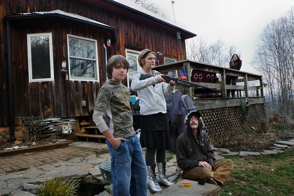Target Practice with Noah and Shu, PawPaw, 2012.