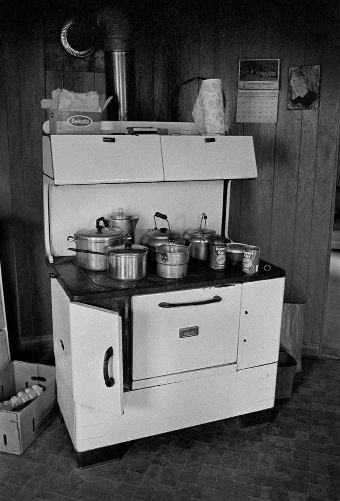 Bonnie Chandler's Cookstove, Rice Cove 1976