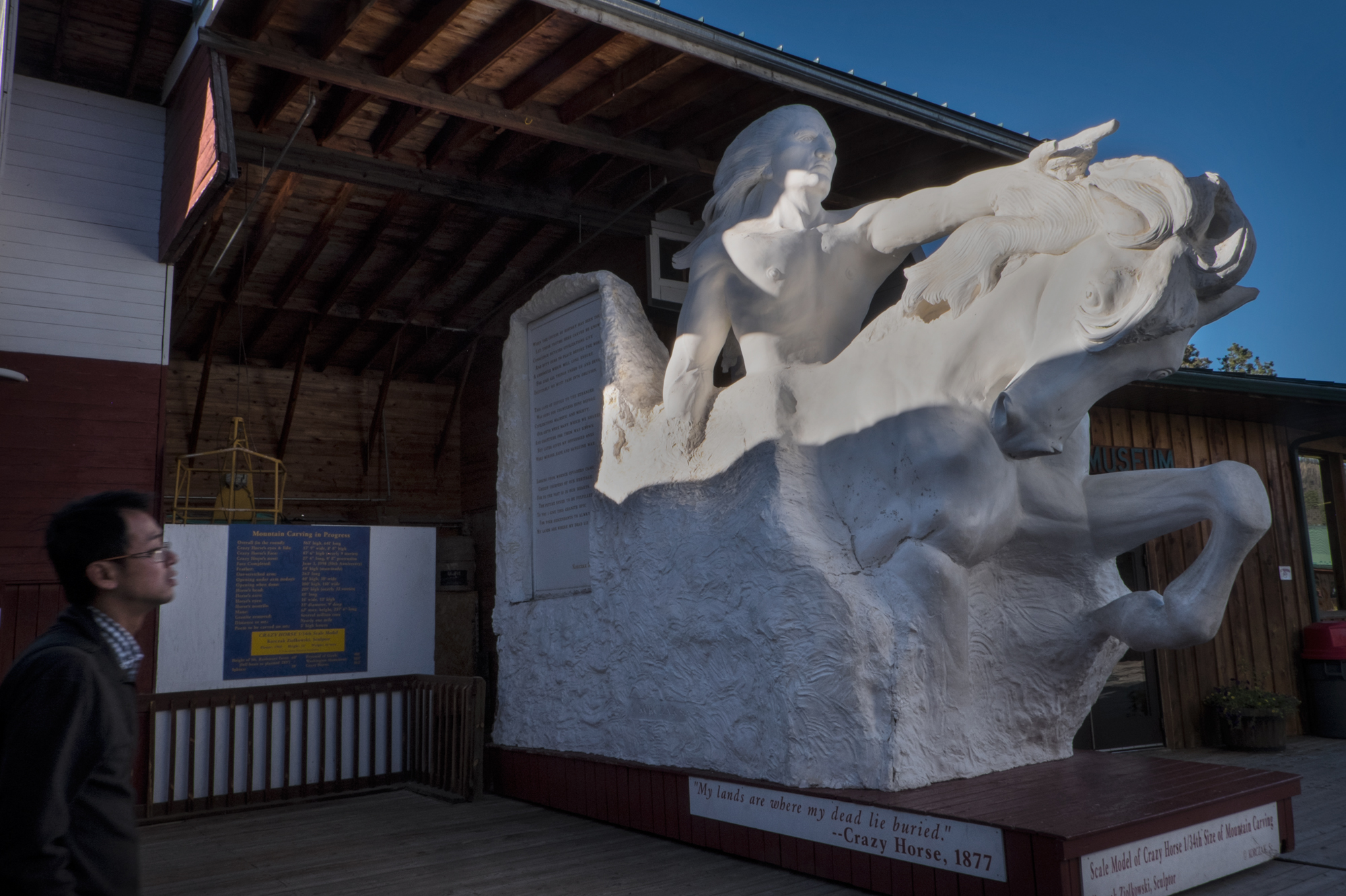 1/34th Scale Model of the Crazy Horse Memorial, South Dakota