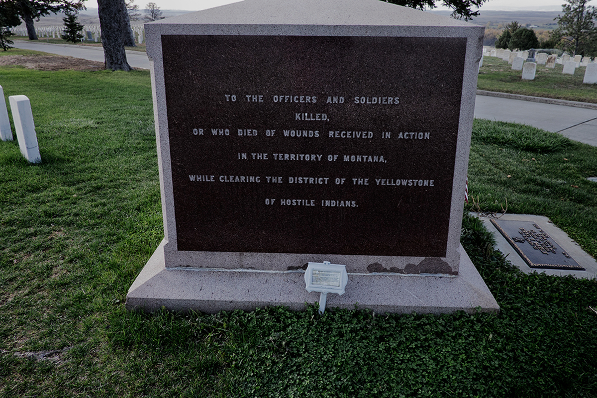 Memorial Marker, Custer National Cemetery, Hardin, Montana
