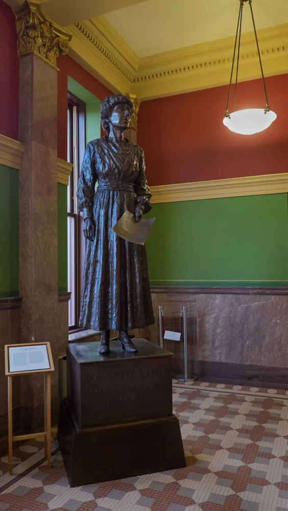 Jeannette Rankin, Montana State House, Helena, Montana