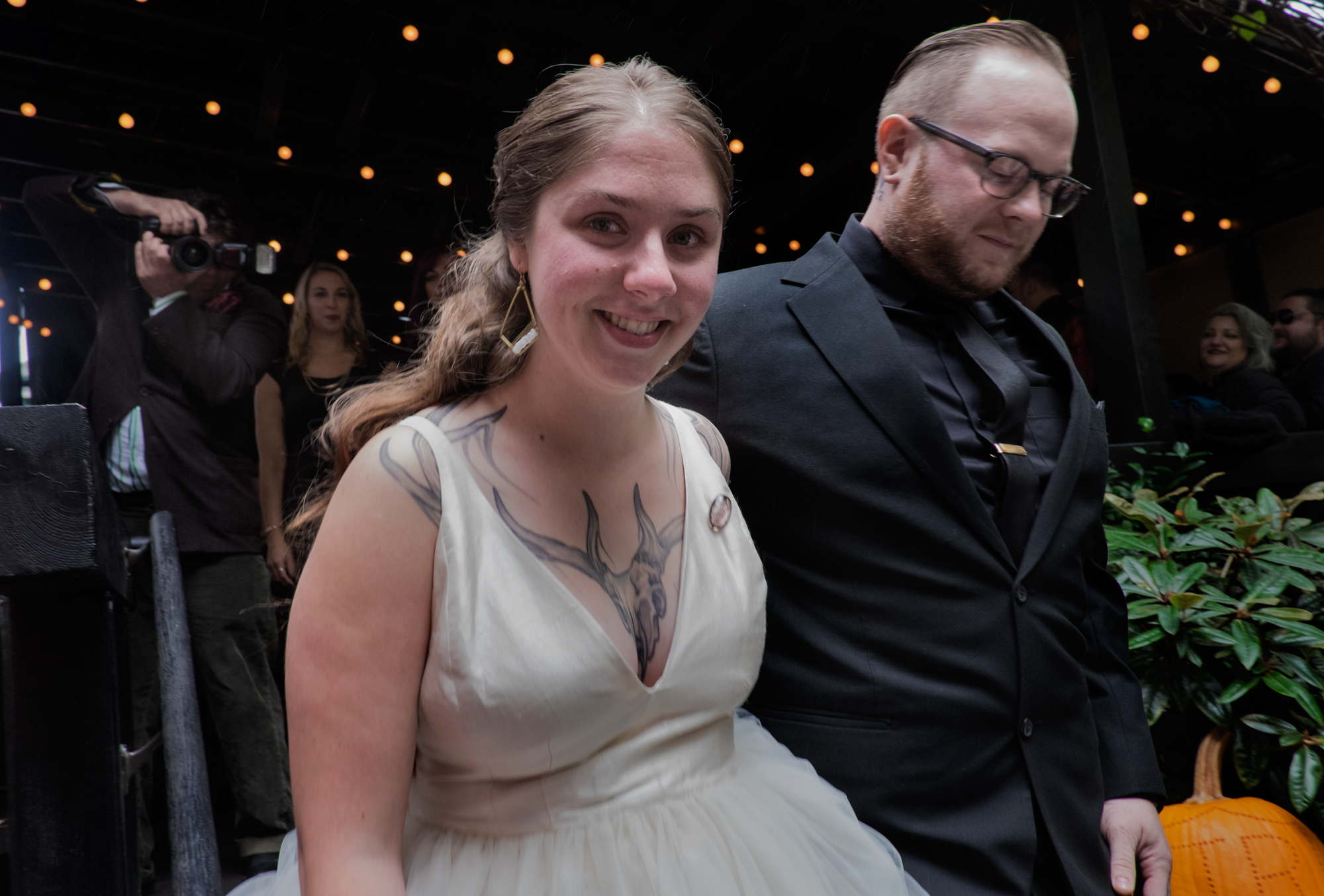 Junior Ryan and Caitlin Geimer, the newlyweds