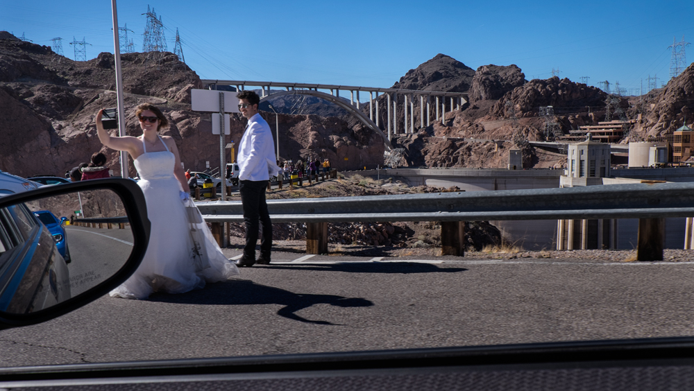 Drive-by Wedding Shoot at Hoover Dam