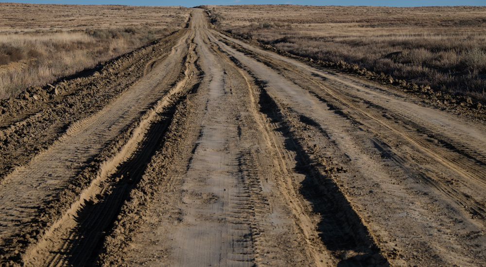 The Road into Chaco Canyon, New Mexico
