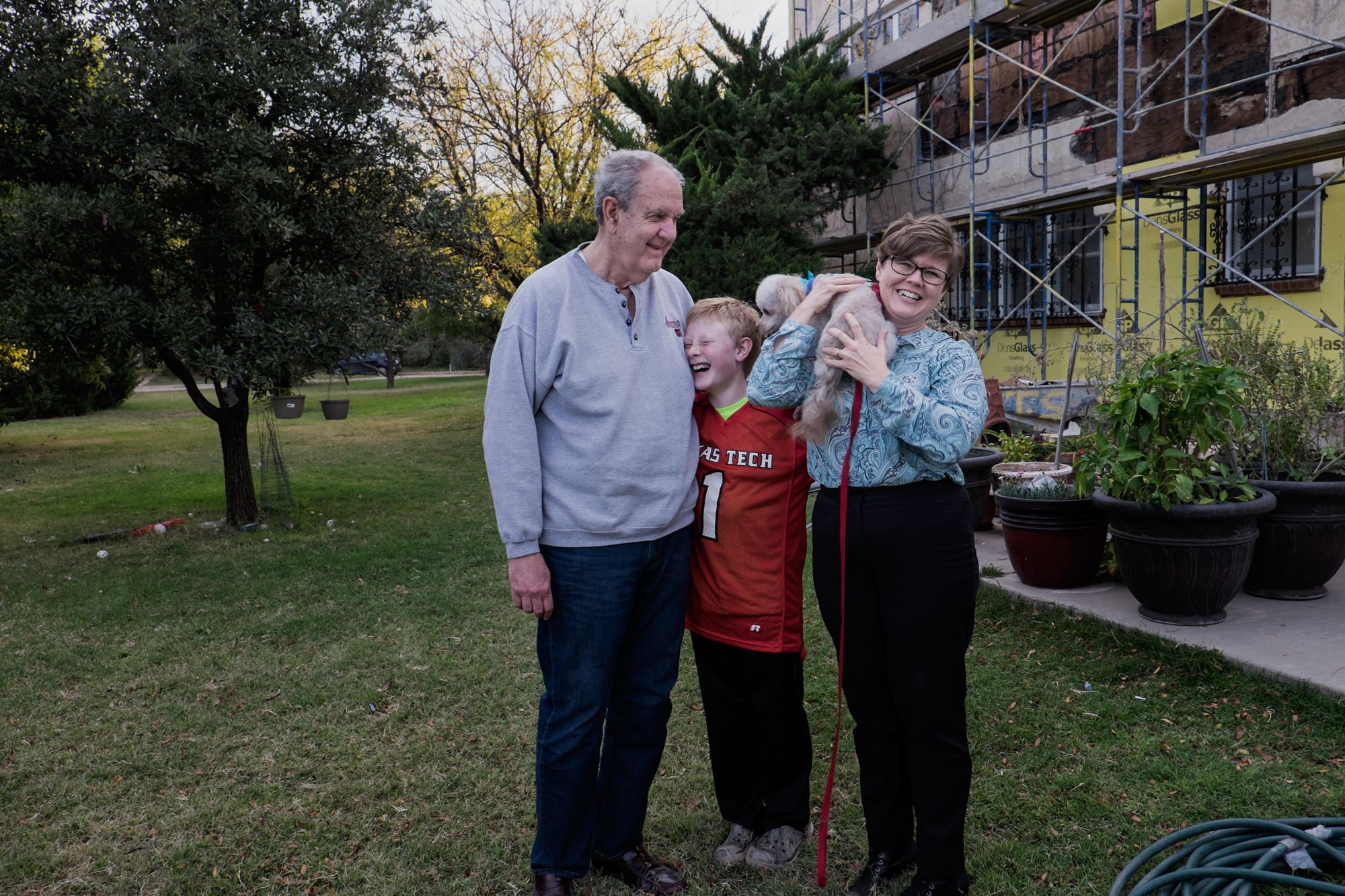Bill Tydeman with Leslie, Brannen, and Asher, Lubbock, Texas
