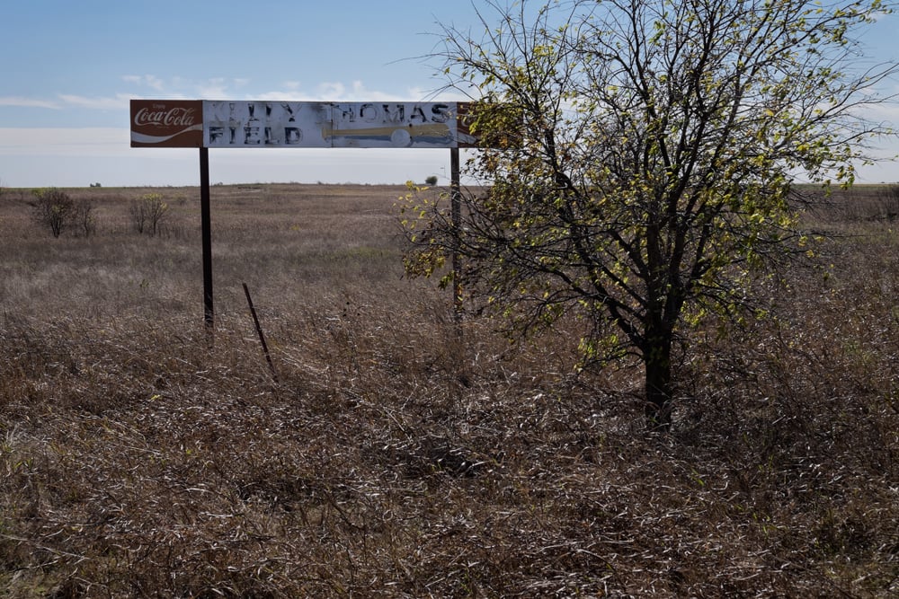Lily Thomas Field, near Geronimo, Oklahoma