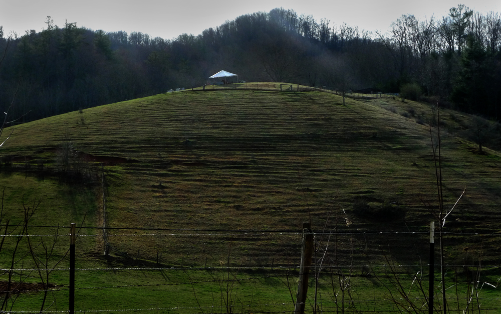 Burial Tent, Upper PawPaw, Madison County, NC 2011. - from Little Worlds