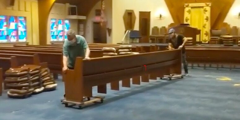 Pews on the Move! Renovation Begins