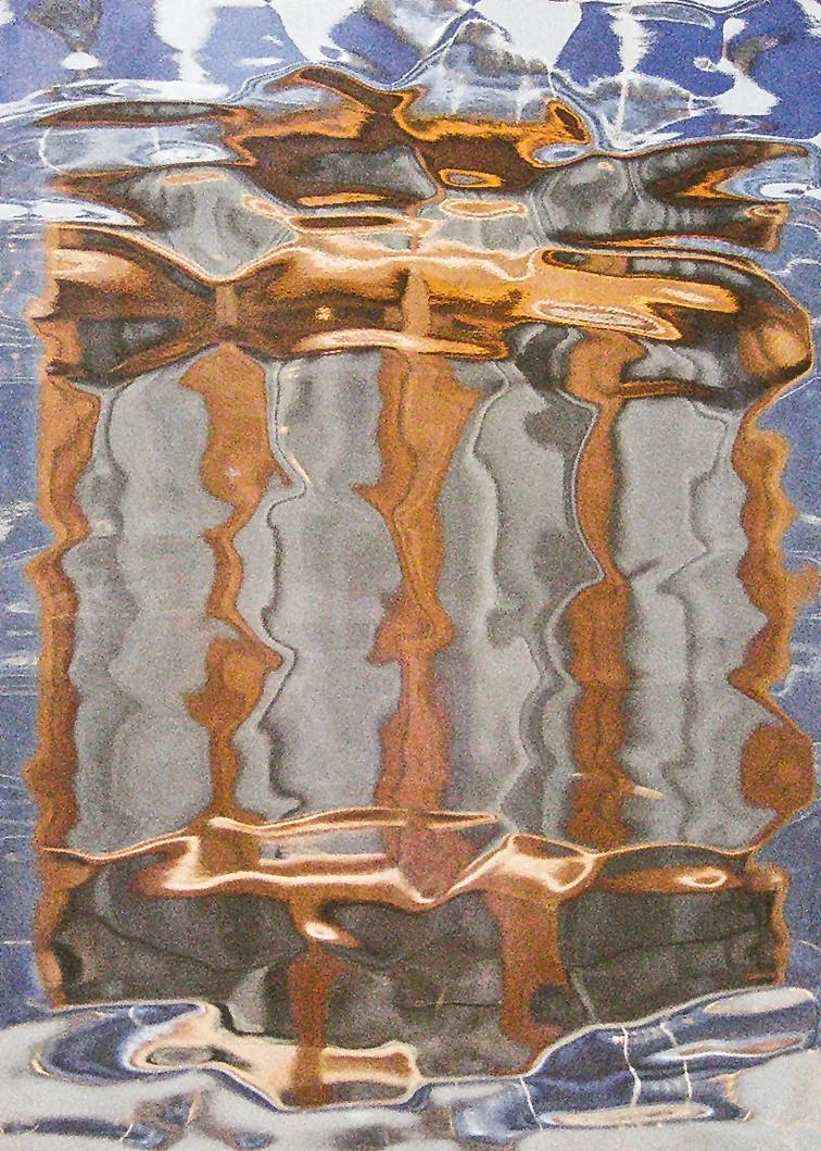 Vista a través del cristal en el ascensor de Casa Batlló