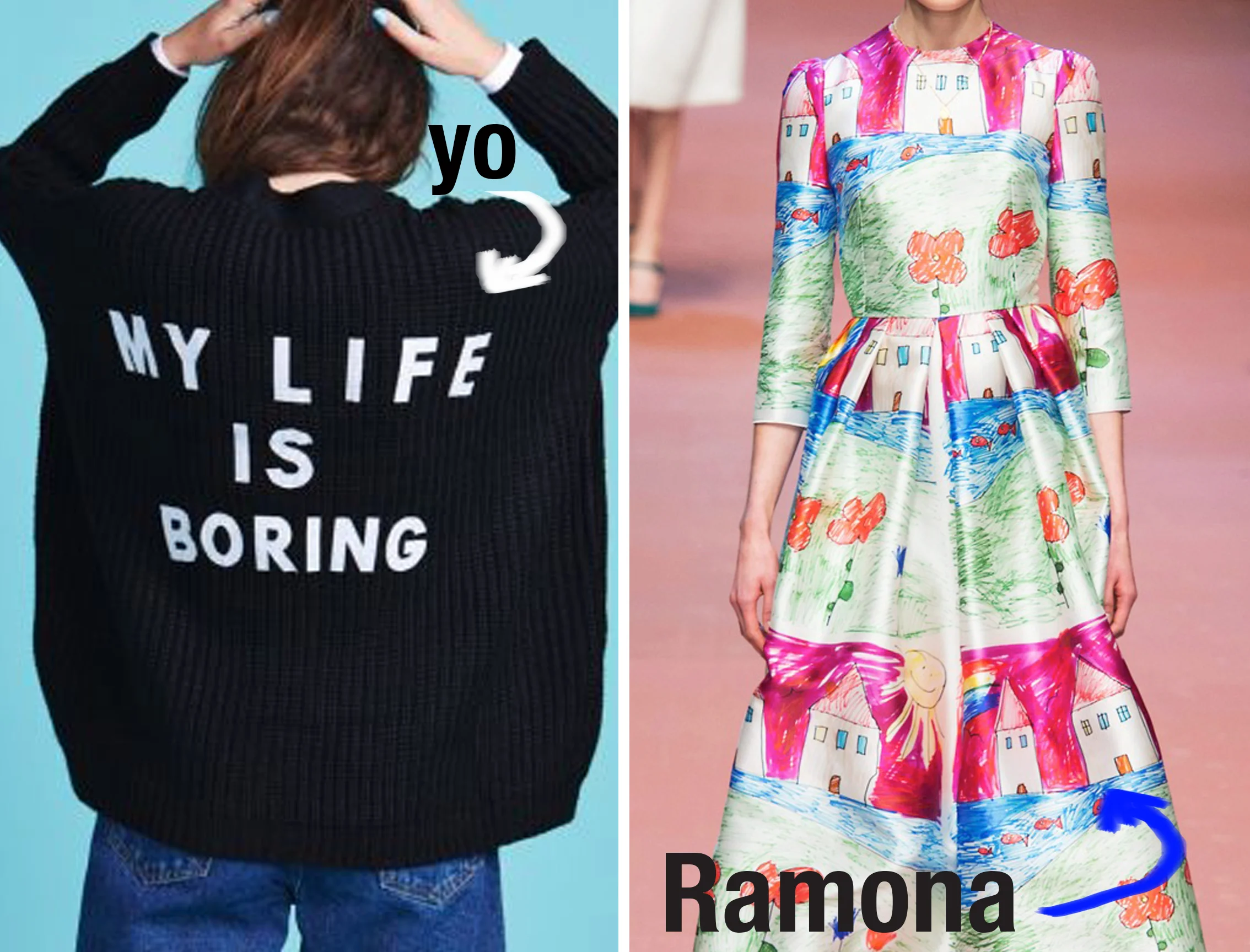 Ramona viste de Dolce Gabanna