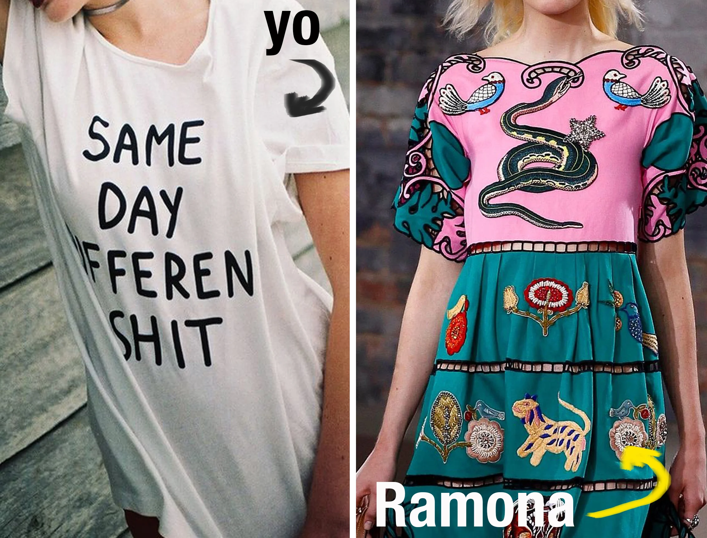 Ramona viste de Gucci