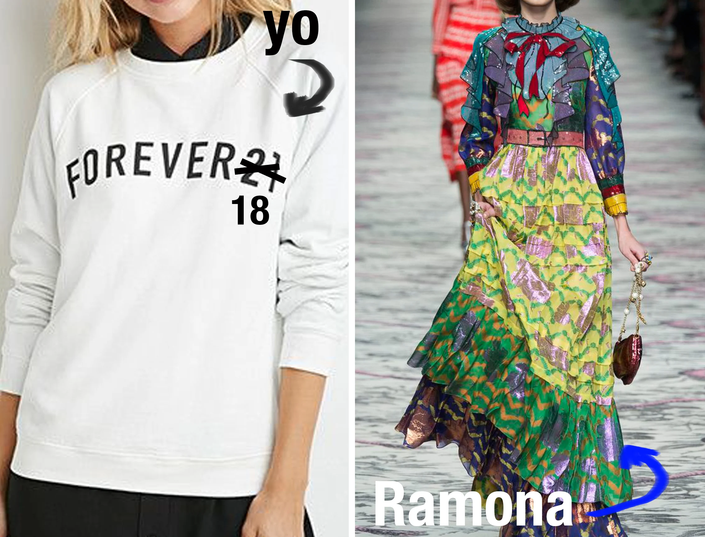 Ramona viste de Gucci