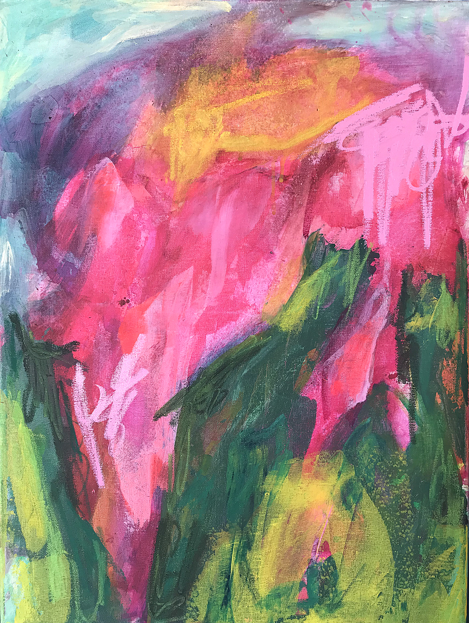 The Value of Kindness - 18x24, Mix Media on Canvas