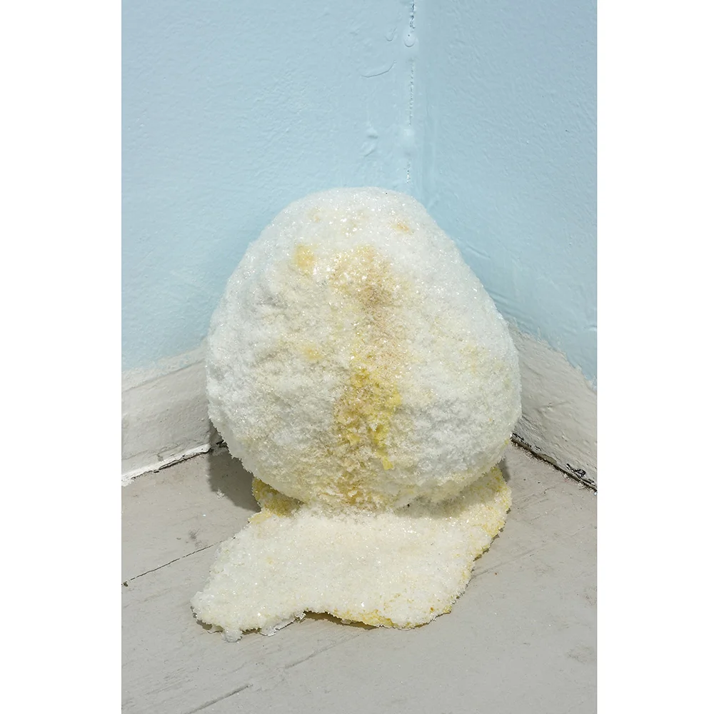 Soiled 2008 Mixed media, plaster, artificial snow and glass crystals 5” in height