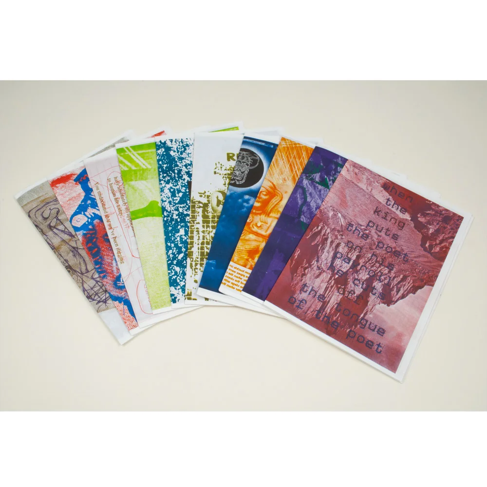45 Magical Keys 2014 Collaborative poster book with Fritz Welch Published by Good Press Collection of 2-colour Risographs hand-assembled into unbound book 20pp Each book is uniquely collated Edition of 80