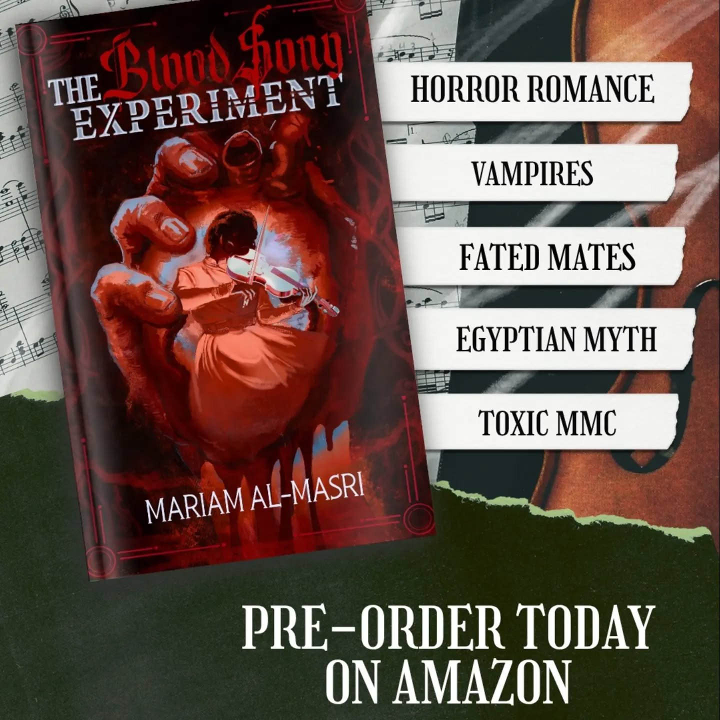 Do you enjoy dark romance? Horror romance? Vampires and fated mates? 

An author friend of mine has her preorder up! Find the link in the comments. 🖤

@mariamalmasriauthor