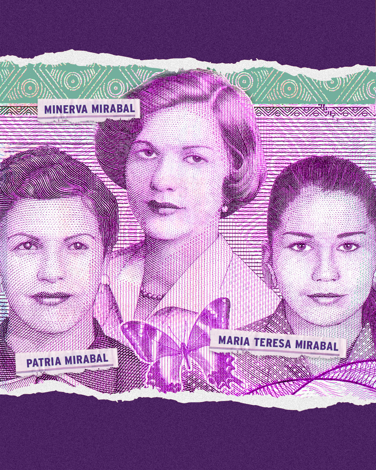 Another day, another woman to celebrate for #WomensHistoryYear. Today we remember the Mirabal sisters, who together, resisted Rafael Trujillo aka El Jefe’s dictatorship in the Dominican Republic. Patria was the OG activist, she inspired her sisters to get involved. Minerva was the first woman to graduate law school in the DR while María Teresa continued fighting the good fight even after multiple arrests. They named themselves “The Butterflies” because the sisters knew they could be fighters while still being feminine. They were the definition of #cantstopwontstop and we are OBSESSED.