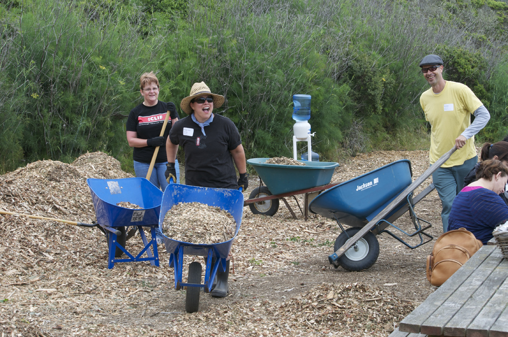 Clif Bar Volunteer Day At Slide Ranch - mulching(1000px).jpg