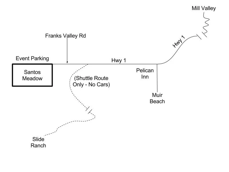Santos Meadow Parking Map