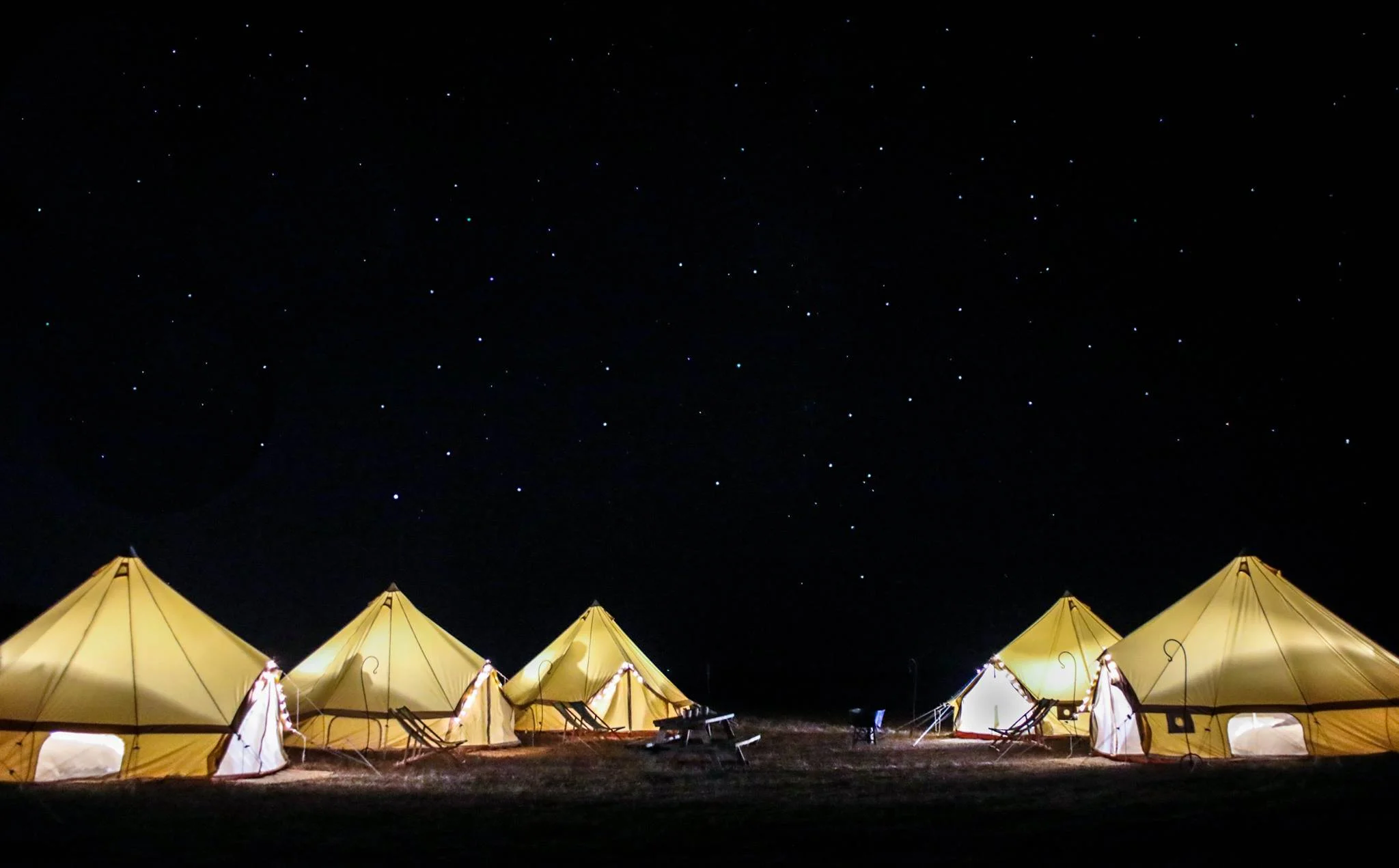 Glamping at Night full