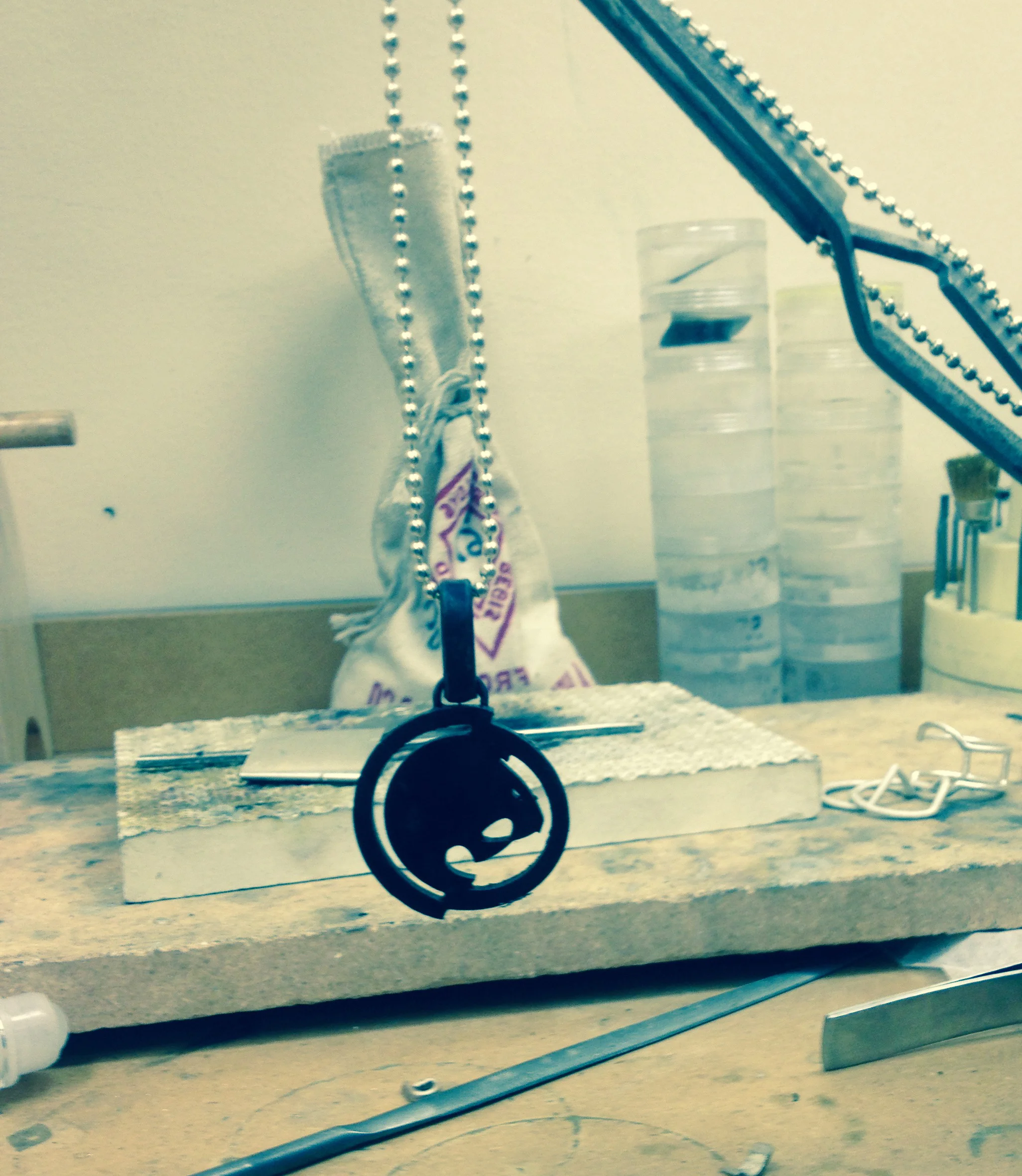 Black Renzo Gracie Pendant