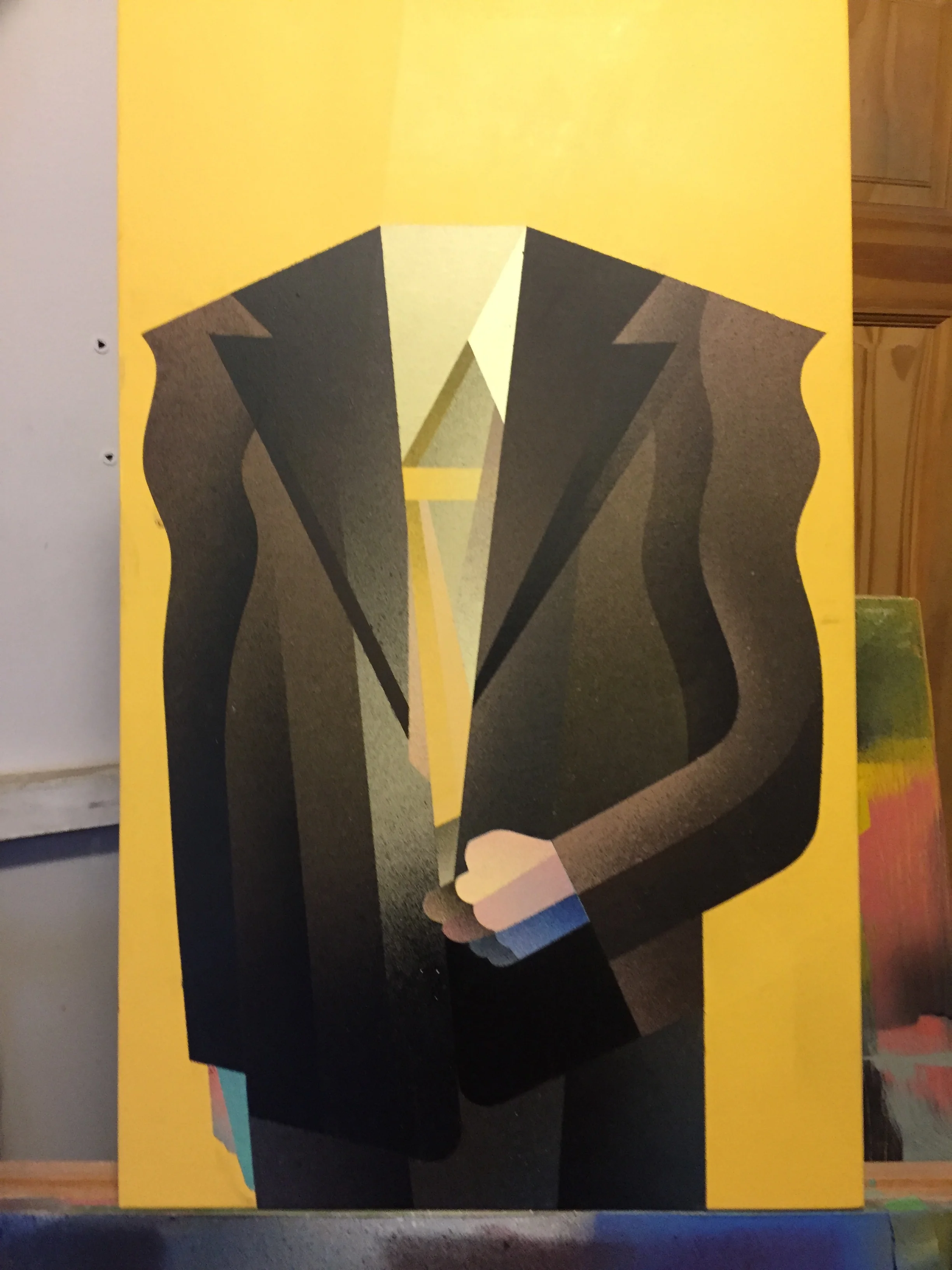 Some process. I do wish I had been a bit more in depth with documenting my process on this piece.