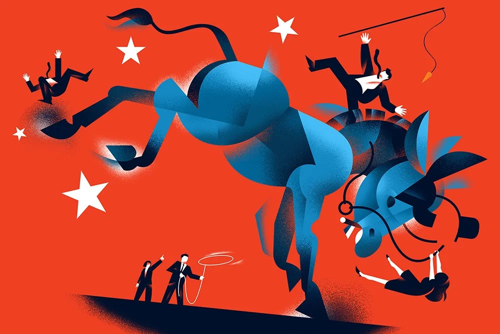  For the winter 2021 edition of The New Republic - on popularism within the US Democratic Party, and how it is shaping the direction and messaging of the parting moving forward.   AD : Rob Di Ieso 