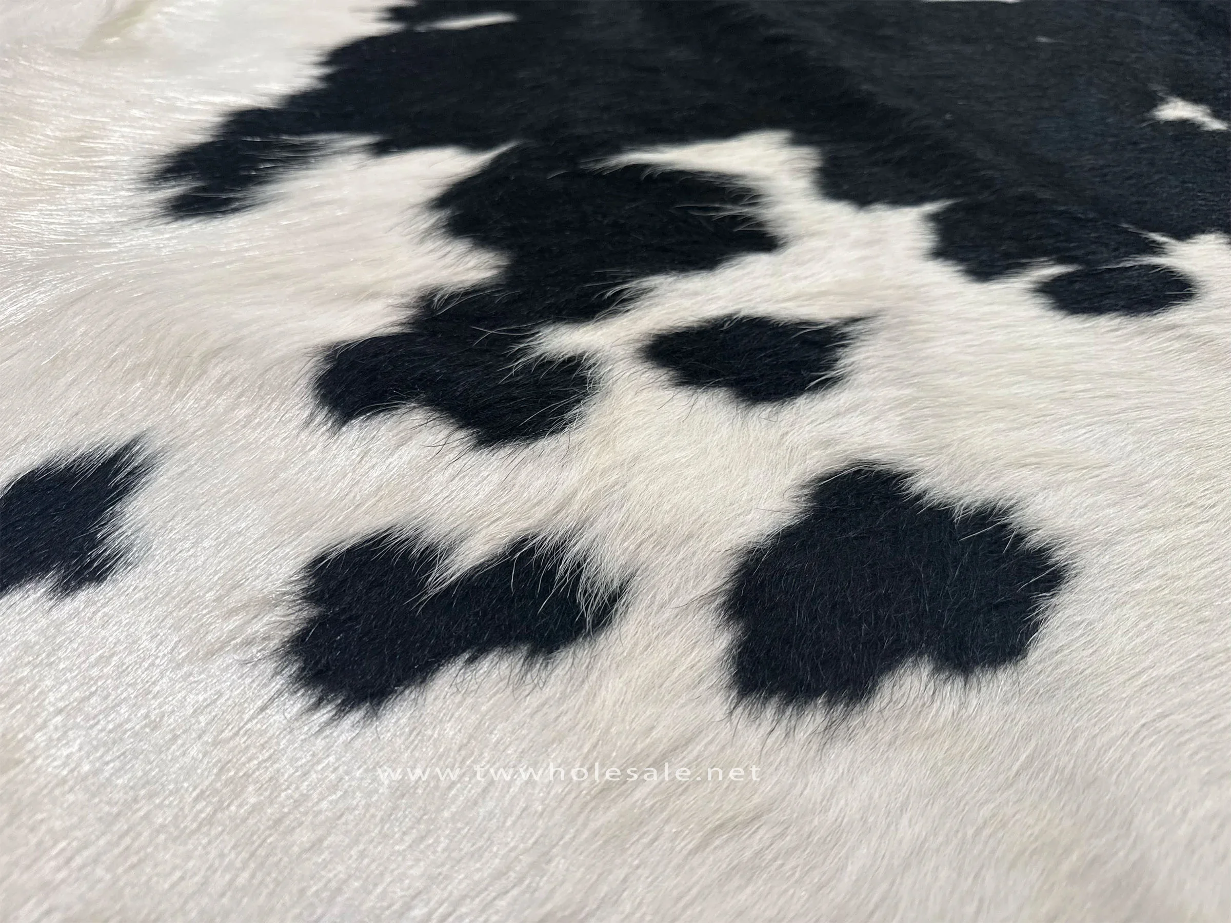 black white closeup cowhide rug 2012