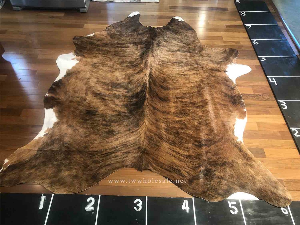 Dark Brindle Brazilian Cowhide 1055 Tw Whole Premium Rugs