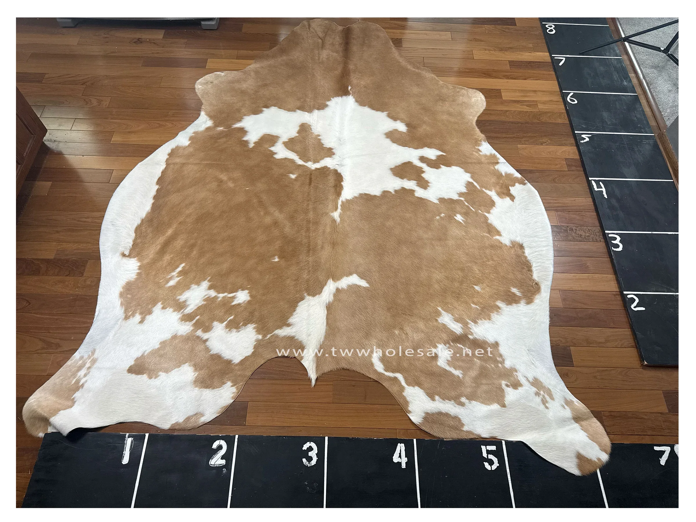 brown white spotted cowhide 2038