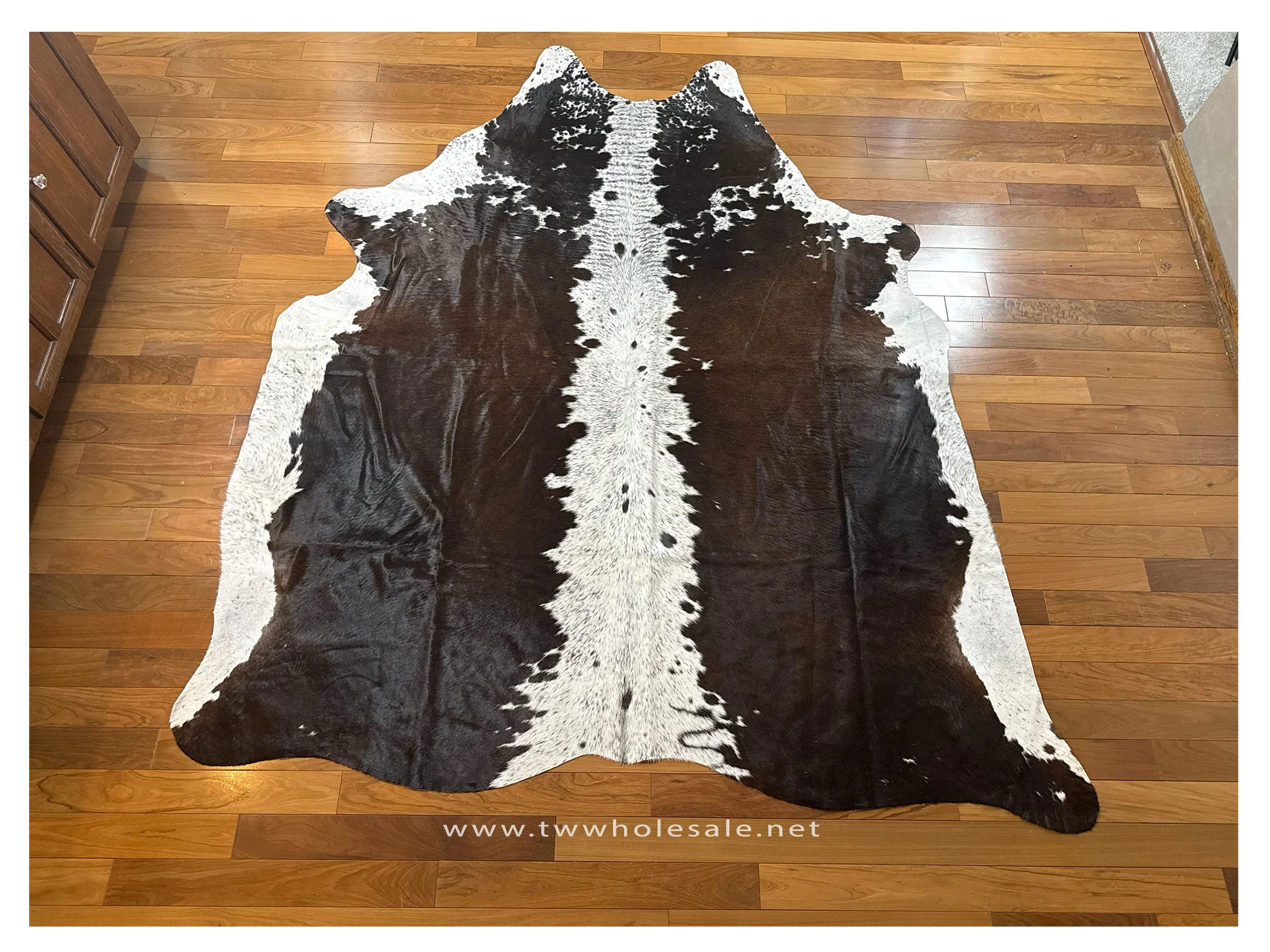 black brown white backbone cowhide #2032