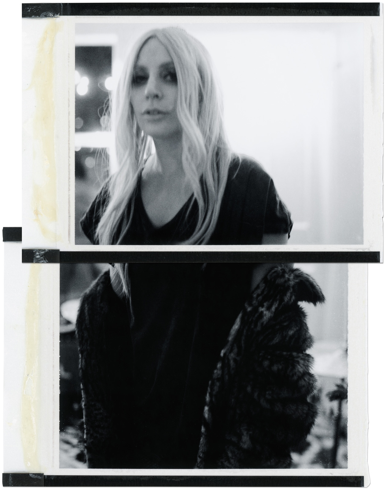 Lady Gaga, at home of Lykke Li, Los Angeles