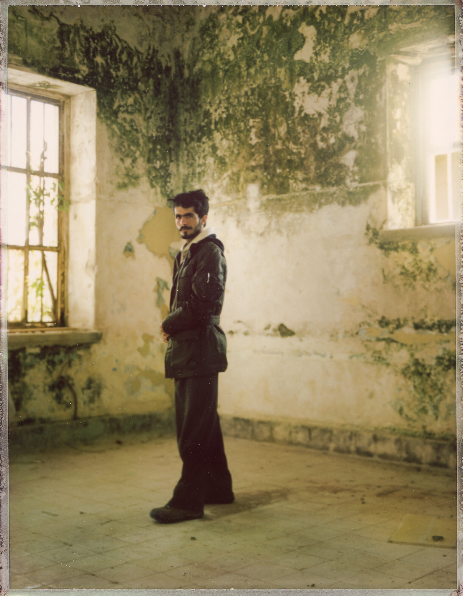  Iman Mohamad Ali, in an abandoned building in Leros 