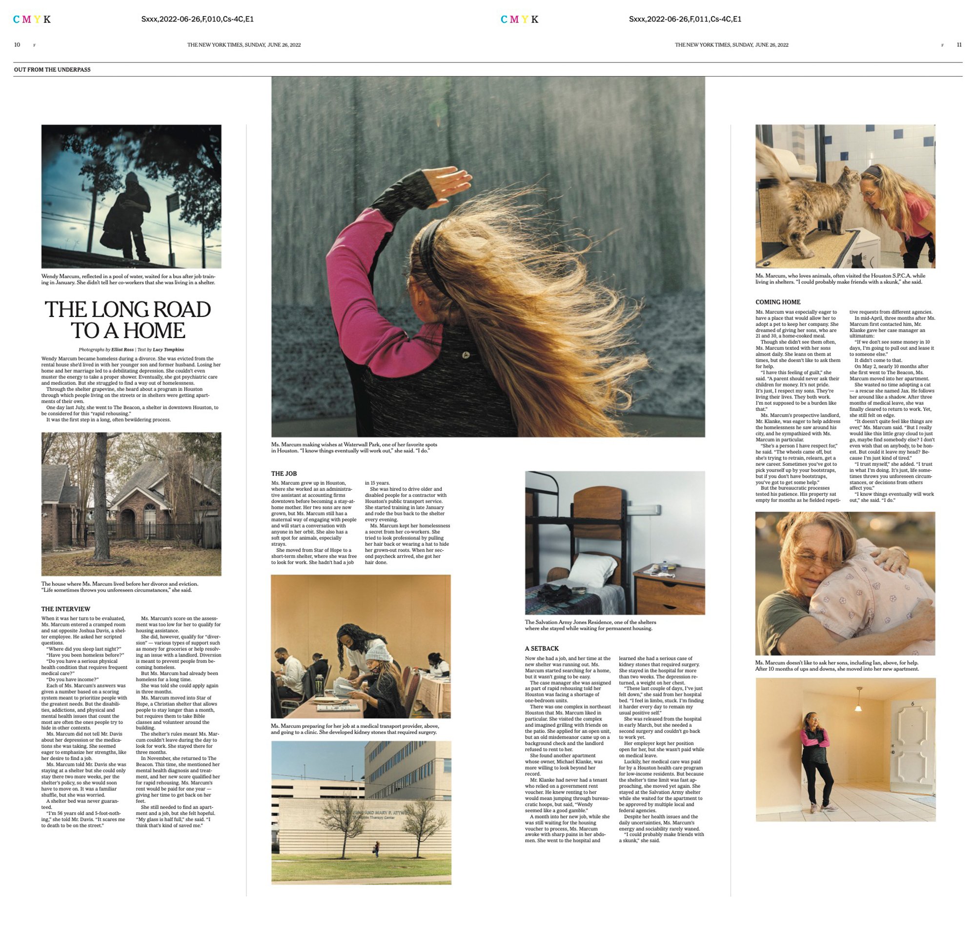 New York Times, from the story A Long Road to a Home as part of the NYT Headway Initiative. Published in the June 26, 2022 Sunday Times.  photo editor: Eve Lyons  writer: Lucy Tompkins
