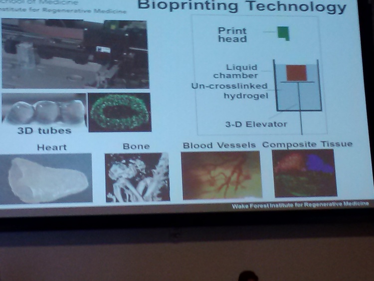 Wake Forest Presenter Dr. Yoo shares his institution's research on bioprinting