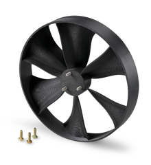 FDM 3D printed cooling fan made with ABS.