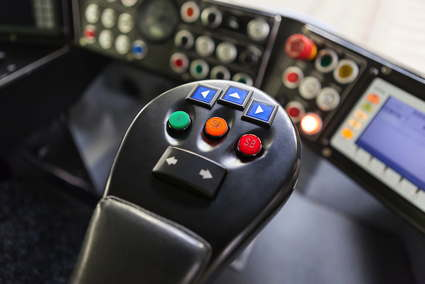 Driver’s armrest is 3D-printed from FST-compliant thermoplastic resin. Picture credit: PlasticsToday.com