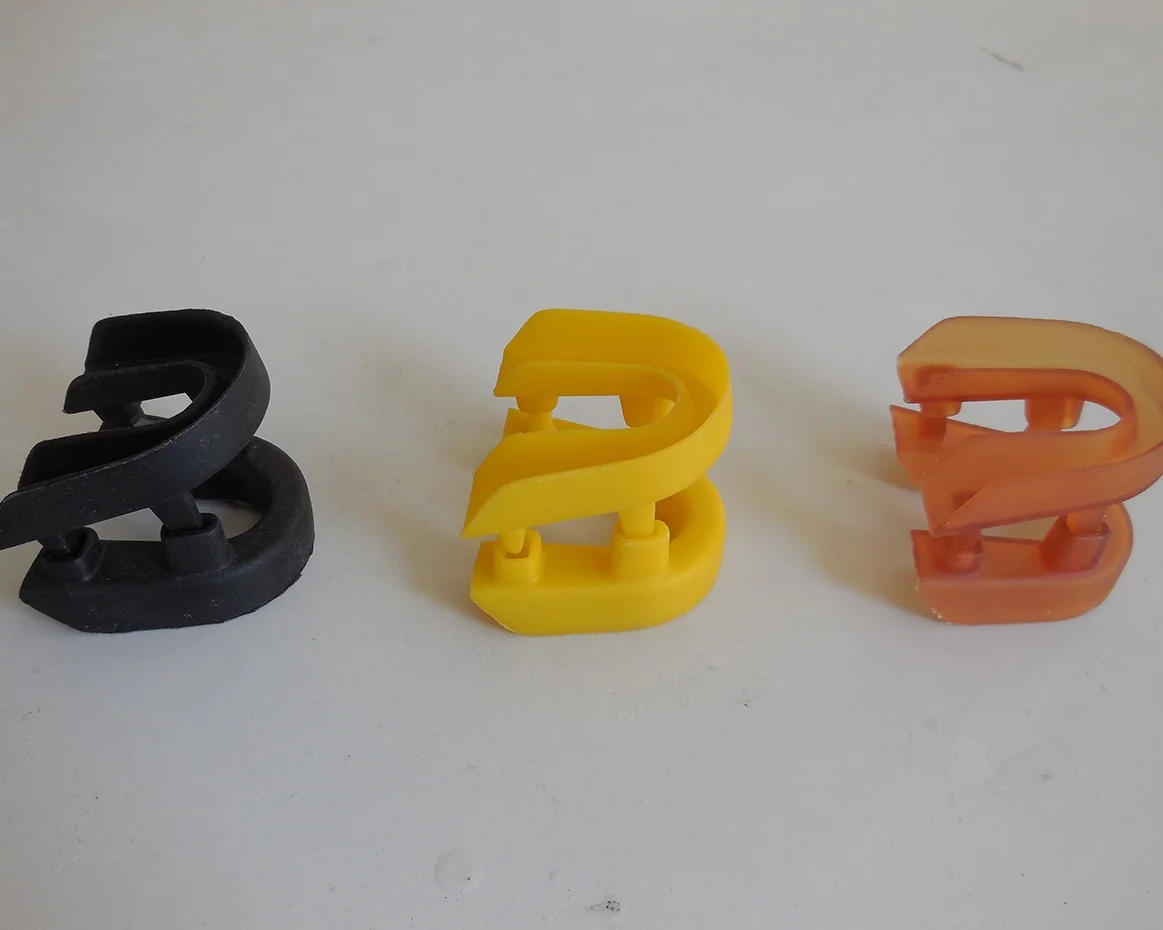 Custom cast mouth guards manufactured by RapidMade using reactive casting.