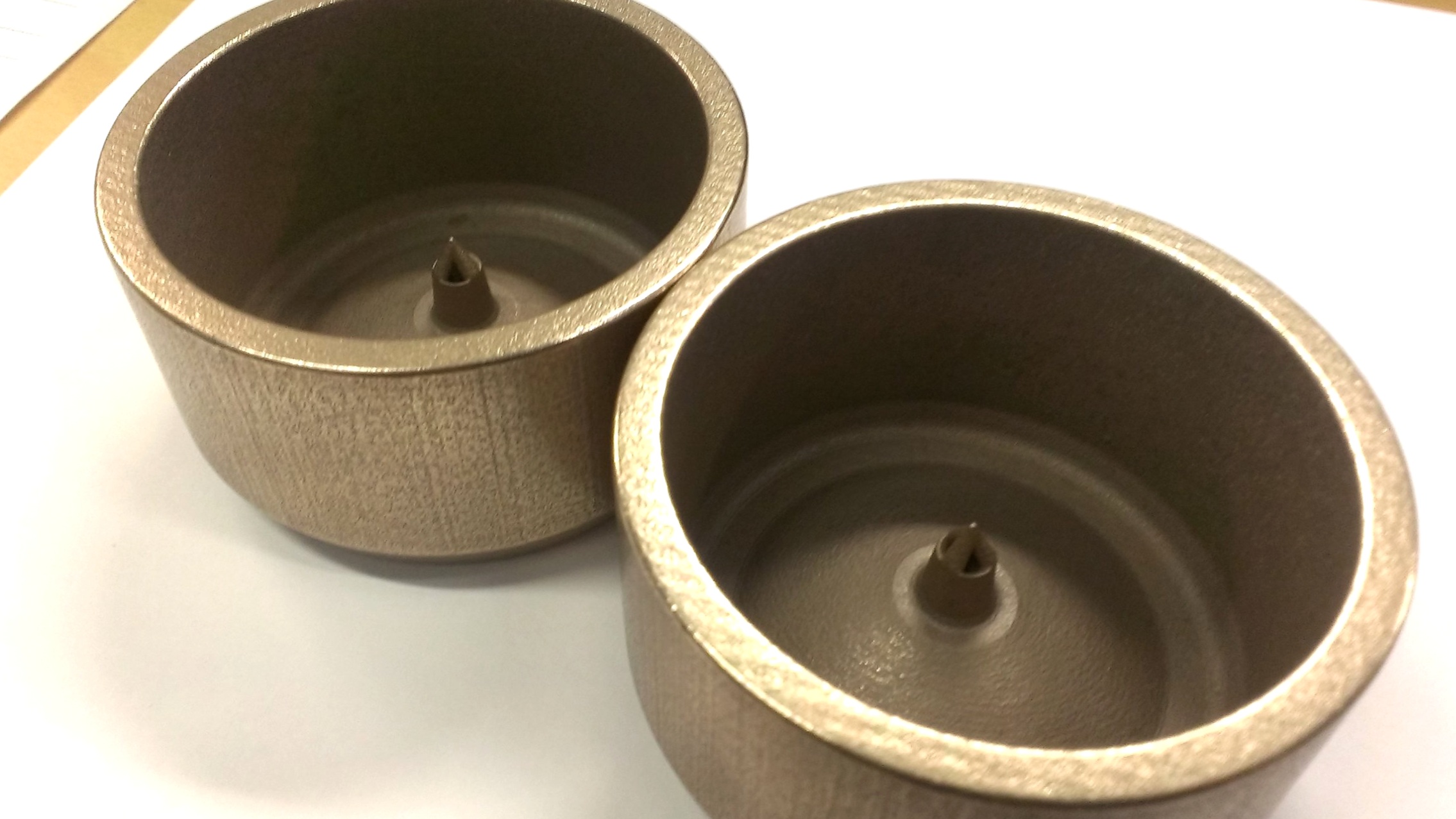 3D printed metal parts made of bronze alloy