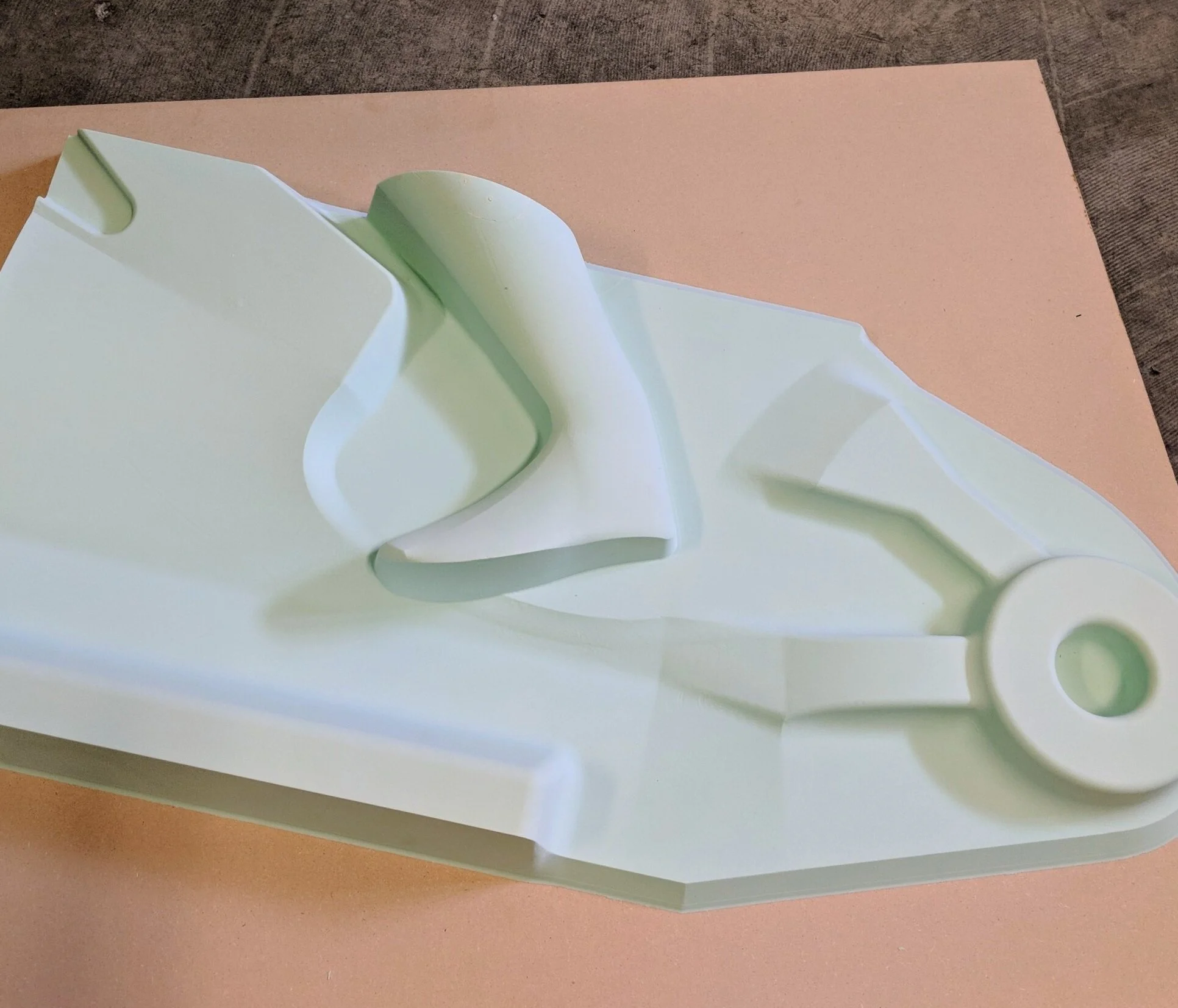 Short-run urethane mold for a thermoformed automotive testing tool