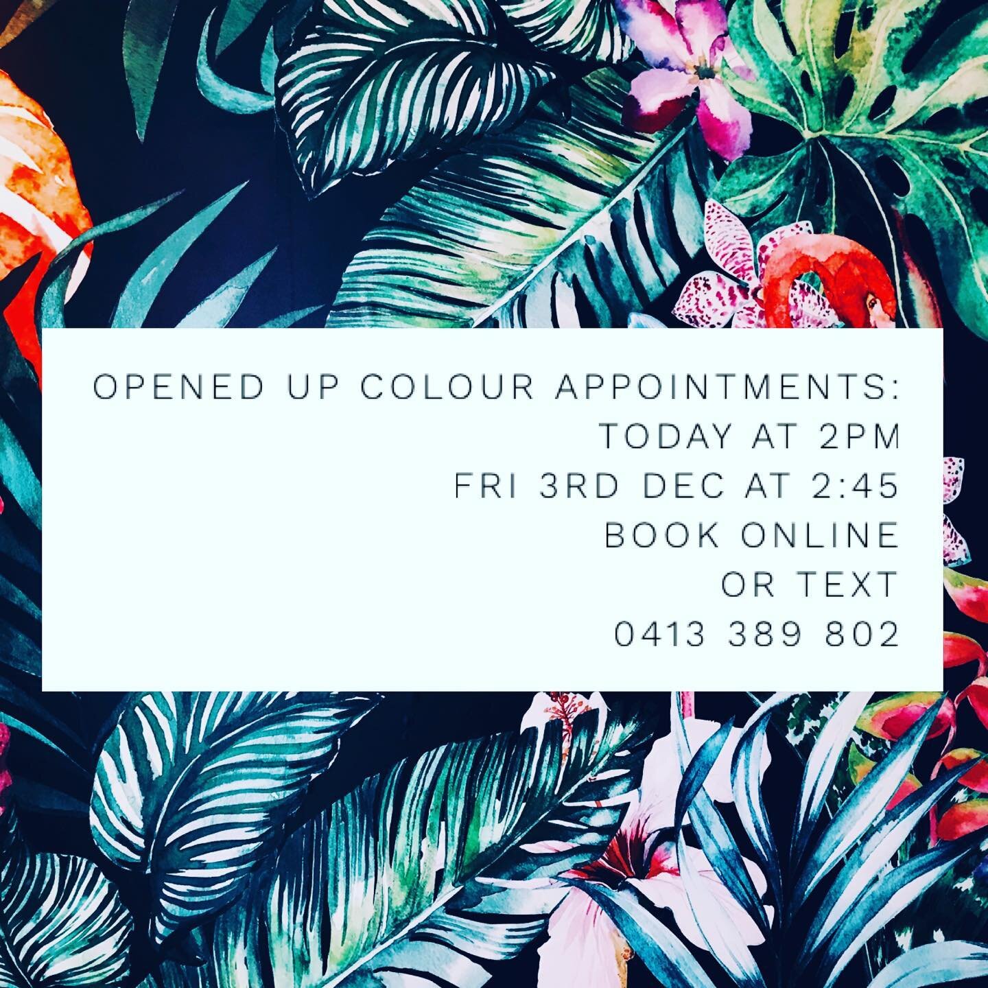 We&rsquo;ve had 2 spots open up so get in quick if you want a booking. #hairdressermagic #lastminute #getinquick #blondespecialistmelbourne
