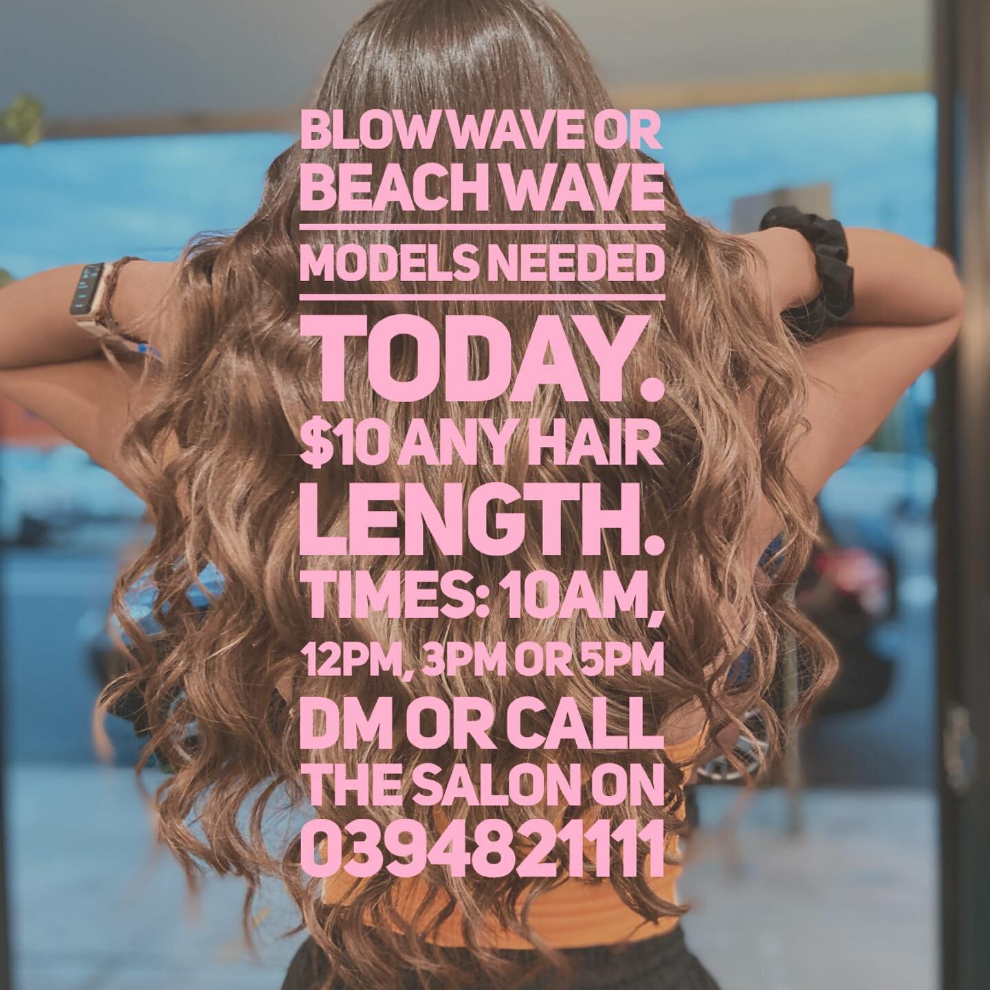 Treat yourself with the gorgeous Ian or share, share and share with your friends💕 #hairmodelmelbourne #blowdry #beachwaves