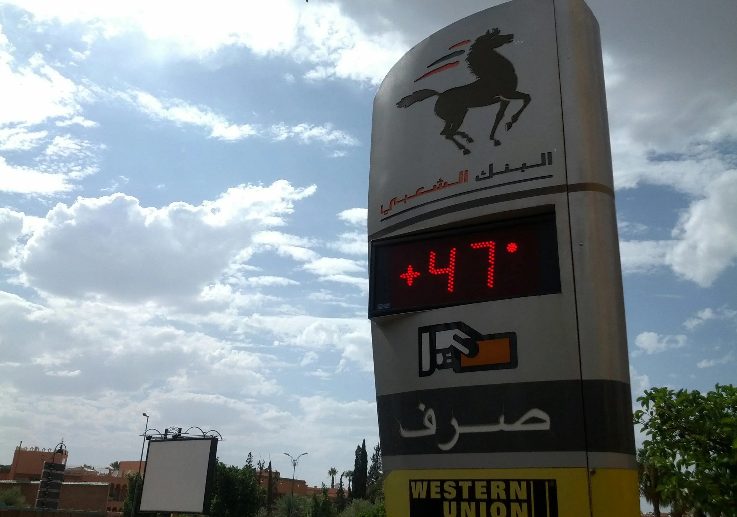 Temperature rise in the summer