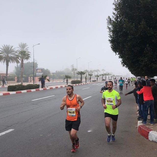 Congratulations marathon and semi-marathon finishers. Hope you enjoyed a foggy run in our city.  #marrakechmarathon #runninginmorocco #runmorocco #sightrunning #goforarun #training #igersmorocco #igrunning #health #run #runners #running #morocco #tra