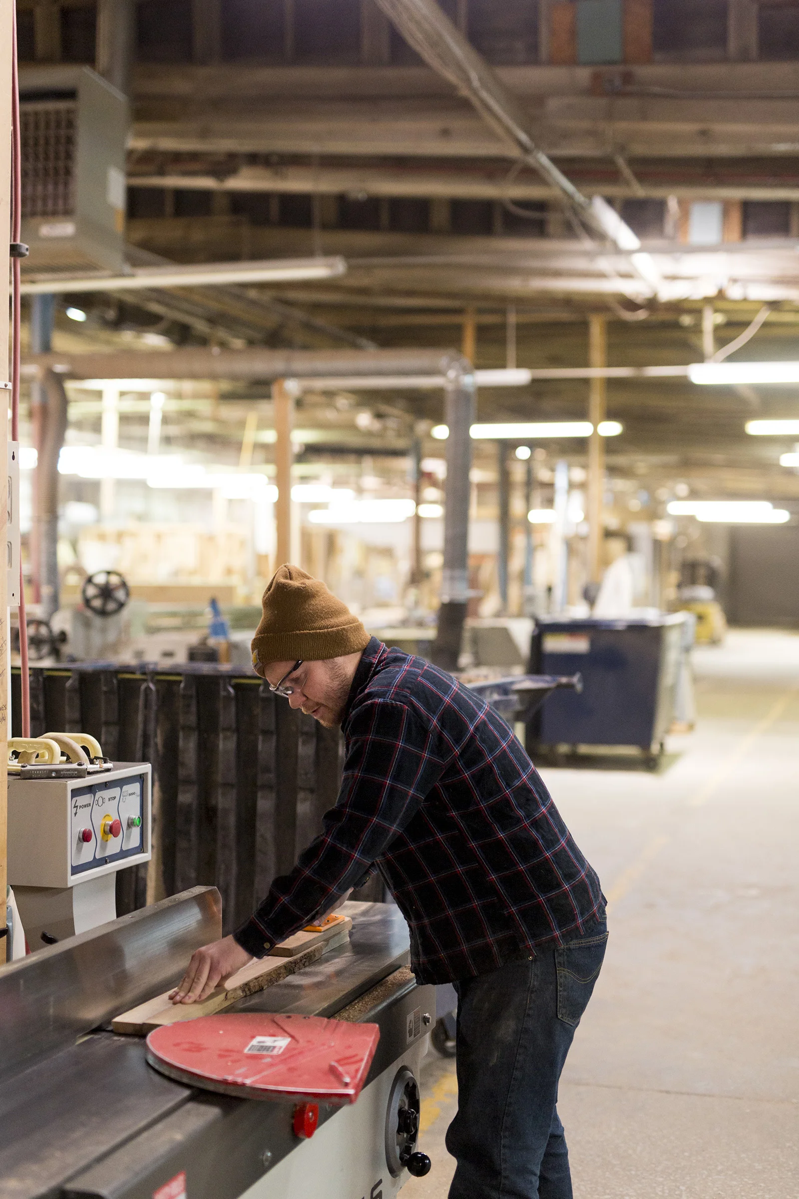 Dylan Shipley preparing material