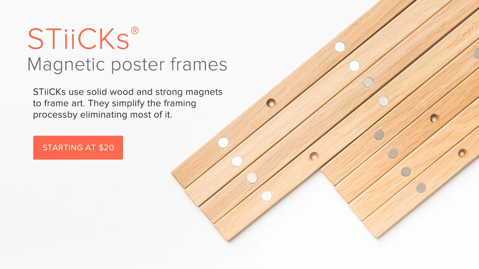 STiiCKs magnetic frame rails
