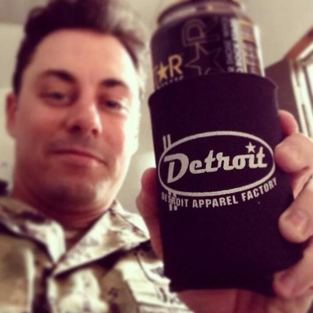 Check out Rick enjoying a cold beverage in our DAF can koozie. Cheers!