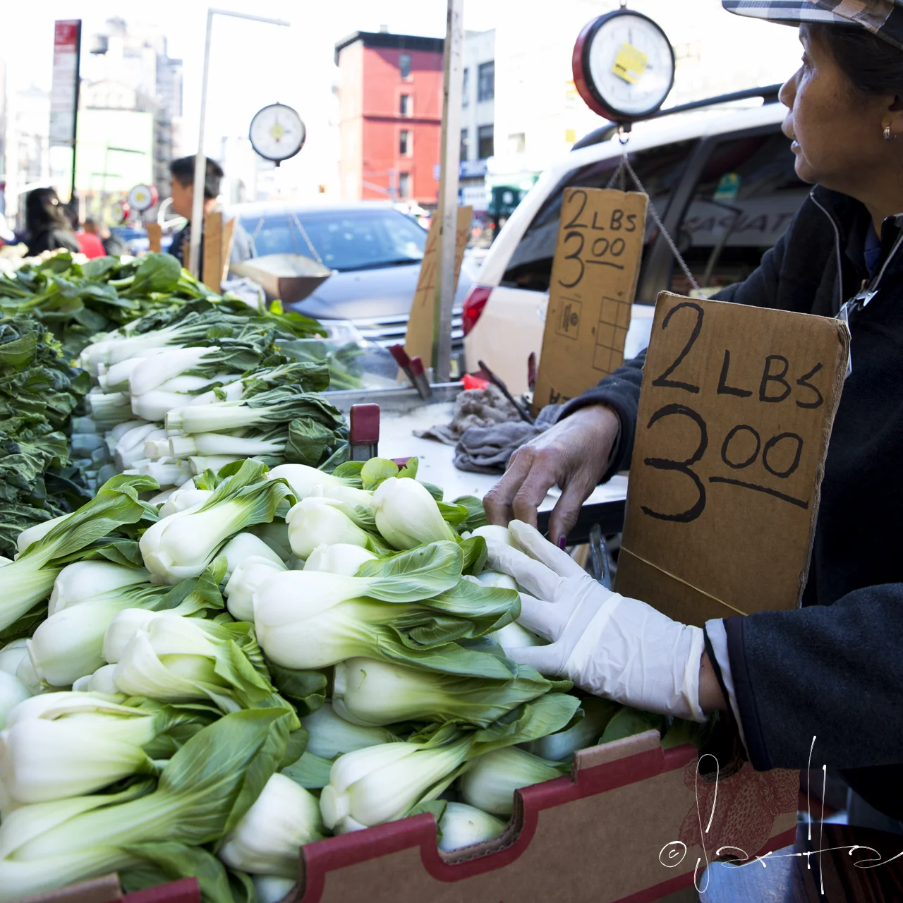  Fresh veggies sold on the streets of Chinatown 