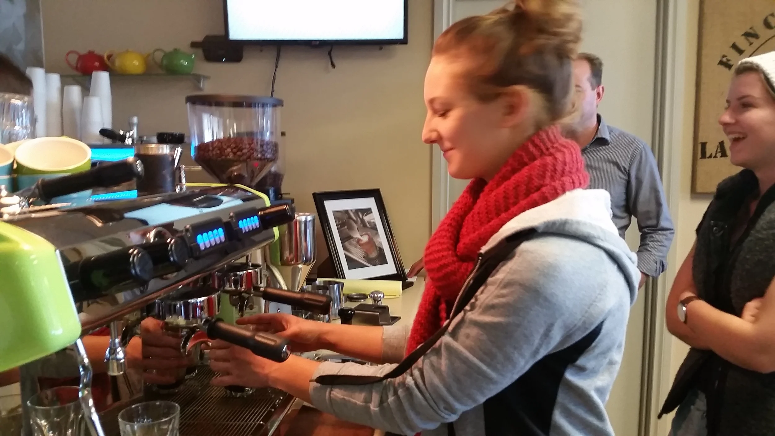 Now that's a serious looking espresso machine!