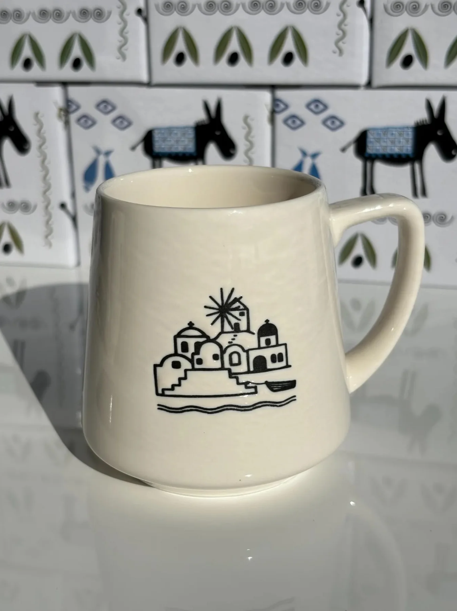 Greek Island Handmade Ceramic Mug